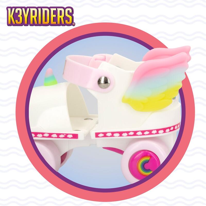 Kit patines de unicornio 4 ruedas talla 24-30 K3YRIDERS