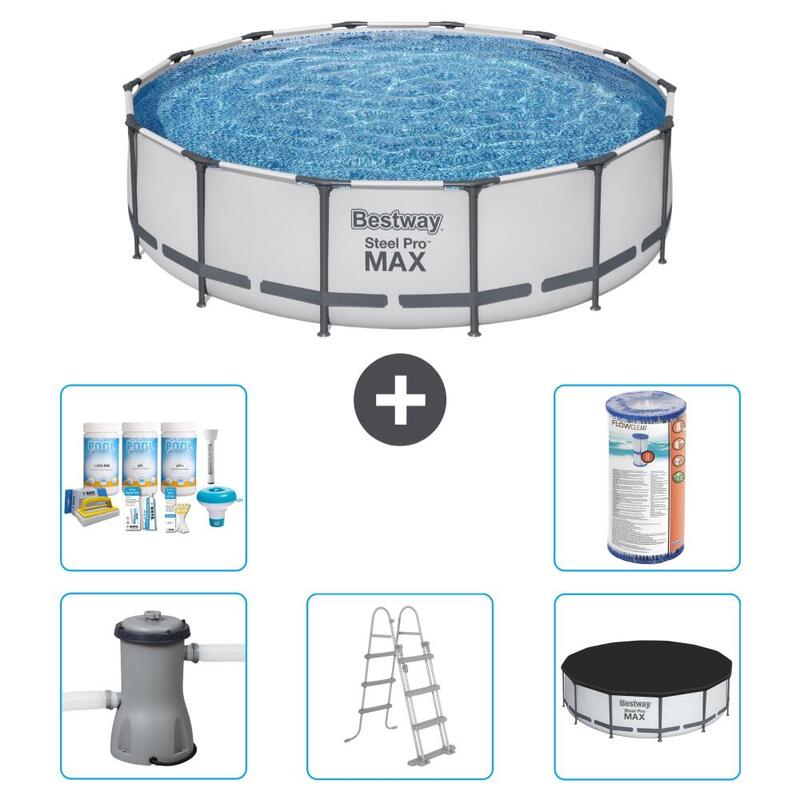 Piscine Bestway Steel Pro MAX - 427 x 107 cm avec Accessoires - 5695029