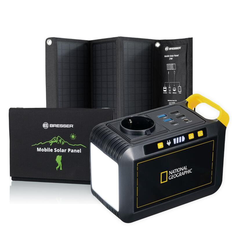 KIT Batteria 89W + Pannello solare 21W Super leggero(1Kg),Viaggio,Campeggio