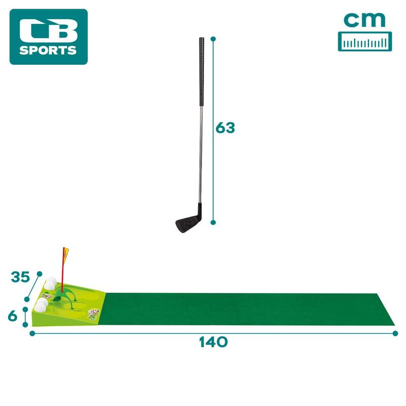 Juego mini golf c/2 palos y 4 bolas CB Sports