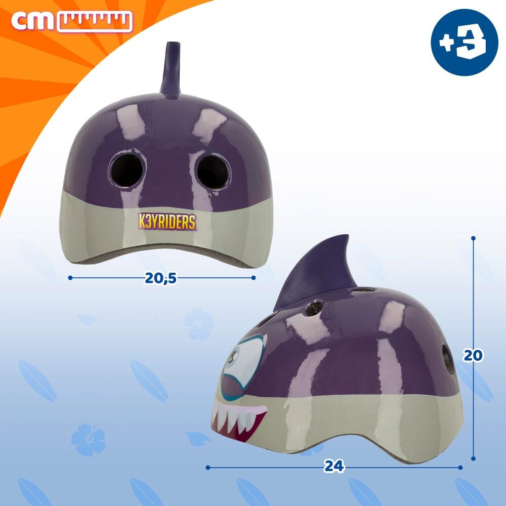 Capacete 3D K3YRIDERS shark scooter 6/7