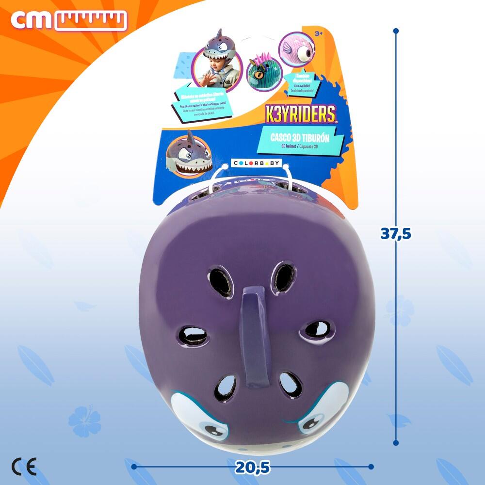 Capacete 3D K3YRIDERS shark scooter 7/7