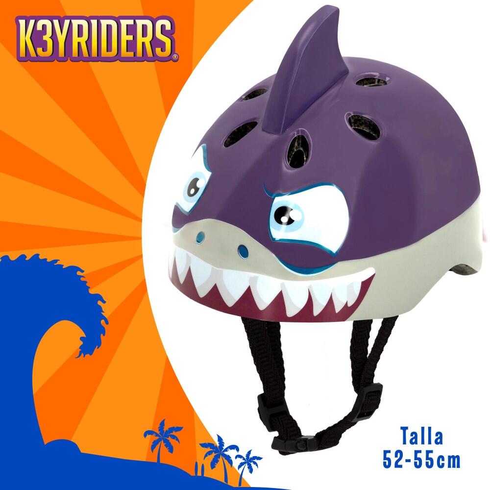 Capacete 3D K3YRIDERS shark scooter 5/7