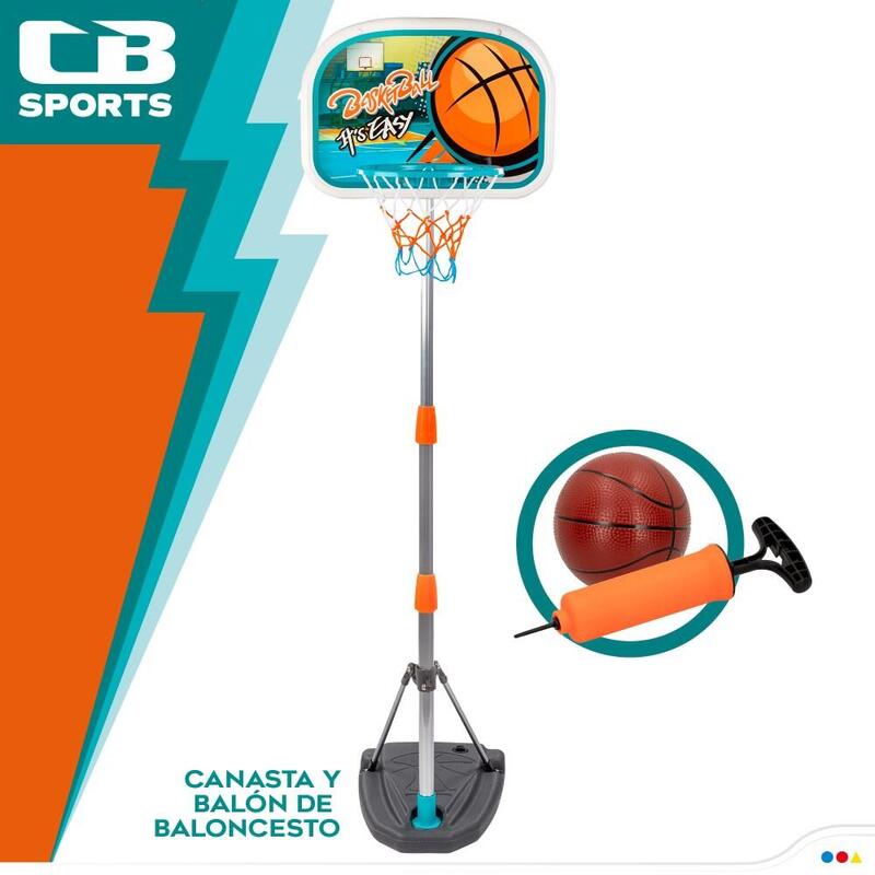 Canasta y balón de baloncesto CB Sports