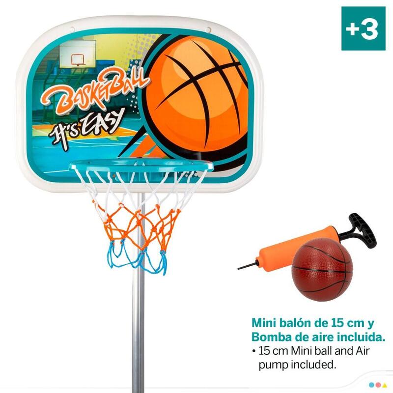 Canasta y balón de baloncesto CB Sports