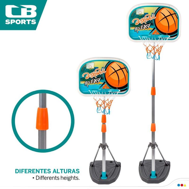 Canasta y balón de baloncesto CB Sports