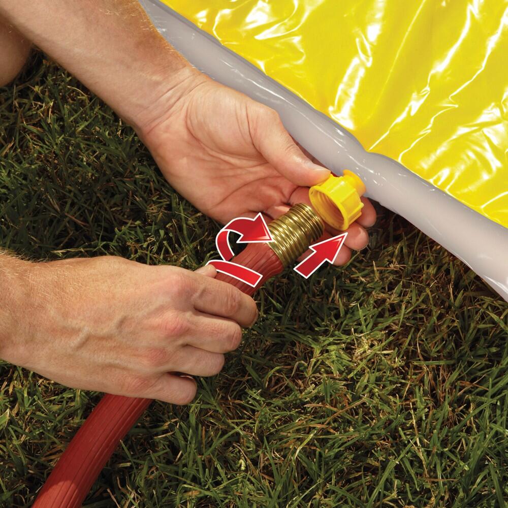 Slip N Slide Pista deslizante água 4,8 m c/3 pranchas de surf 5/7