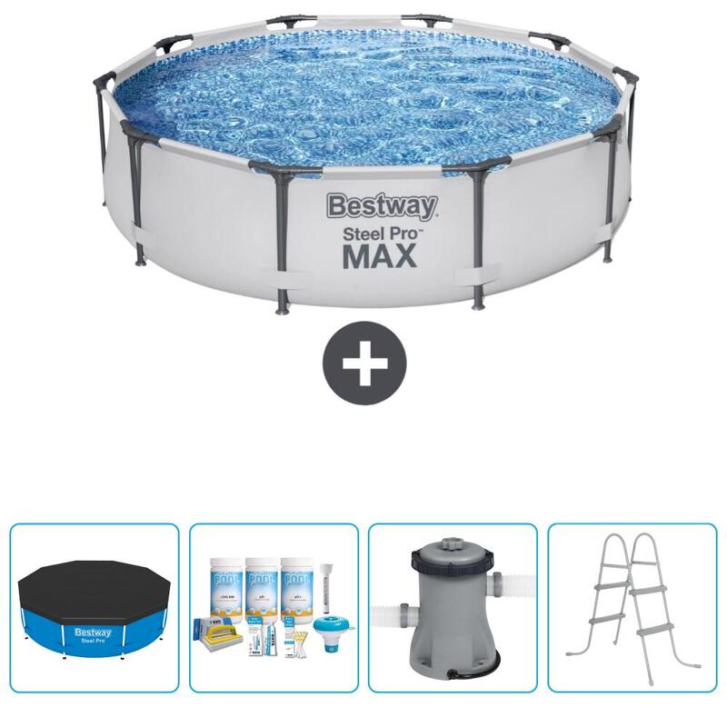 Piscine Bestway Steel Pro MAX - 305 x 76 cm avec Accessoires - 564064