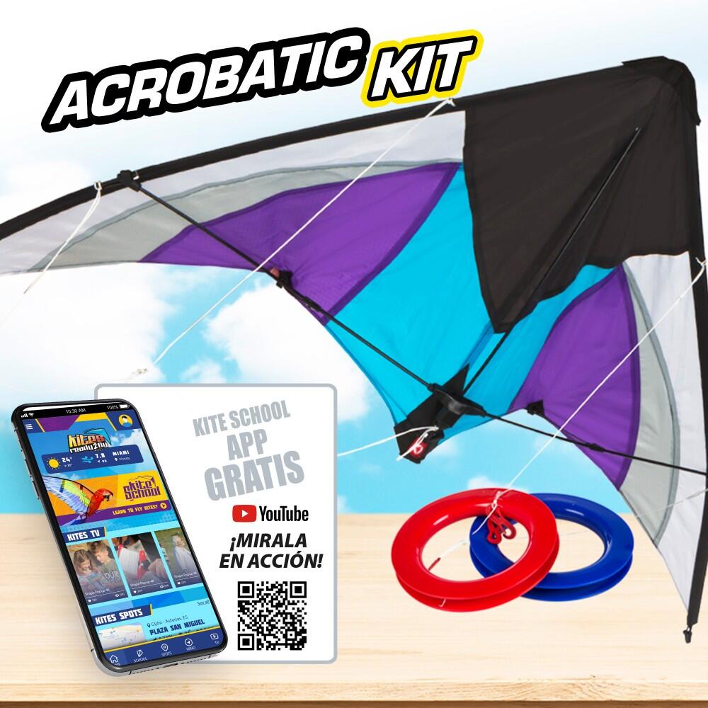 Cometa acrobática pop-up morado y blanco CB Toys 3/7