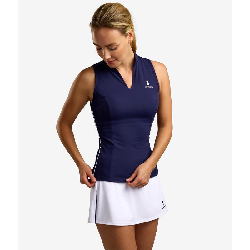 Elegance T-shirt de Tennis/Padel/Golf Femme Bleu Marine