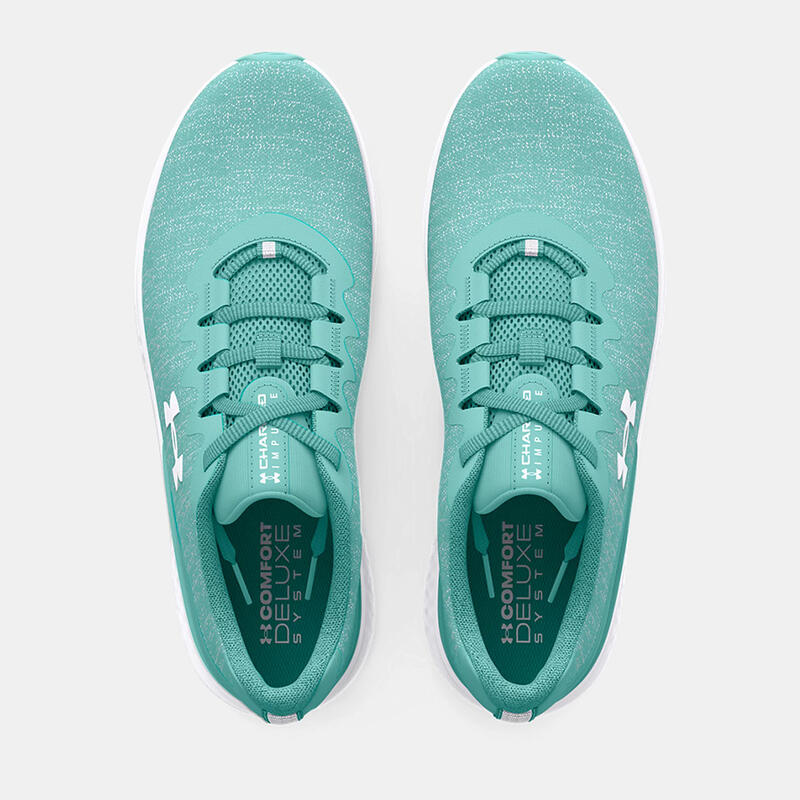CHAUSSURE DE COURSE UNDER ARMOUR TURQUOISE UA CHARGED IMPULSIVE 3 KNIT