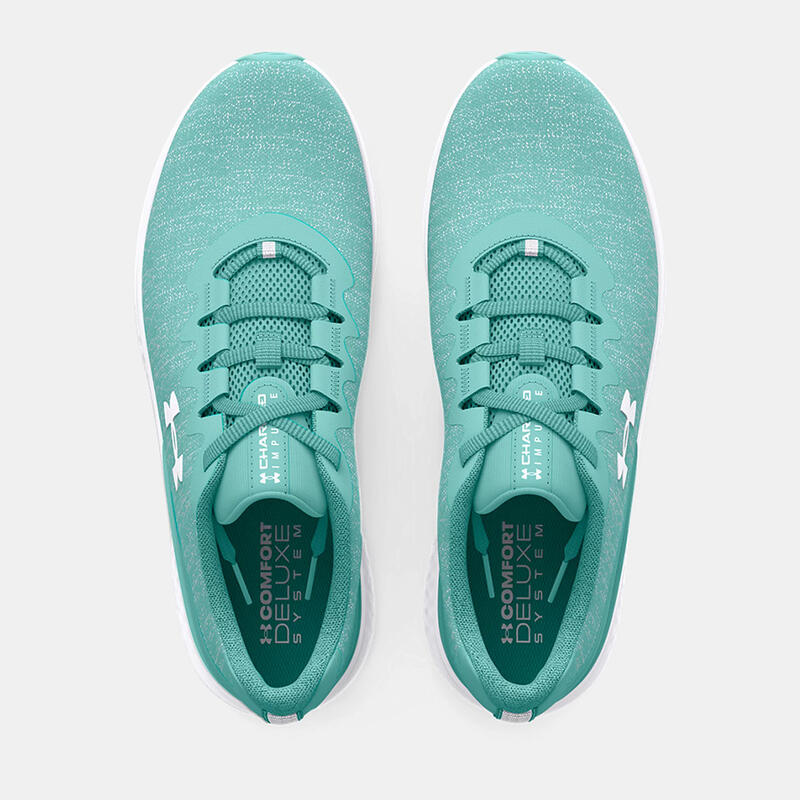 Chaussure De Course Under Armour Turquoise Ua Charged Impulsive 3 Knit