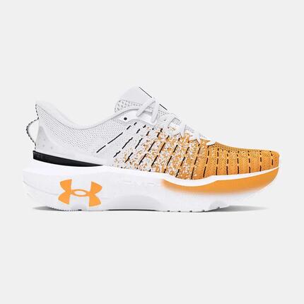 Chaussure de running Under Armour Blanche et orange UA Infinite Elite We Run