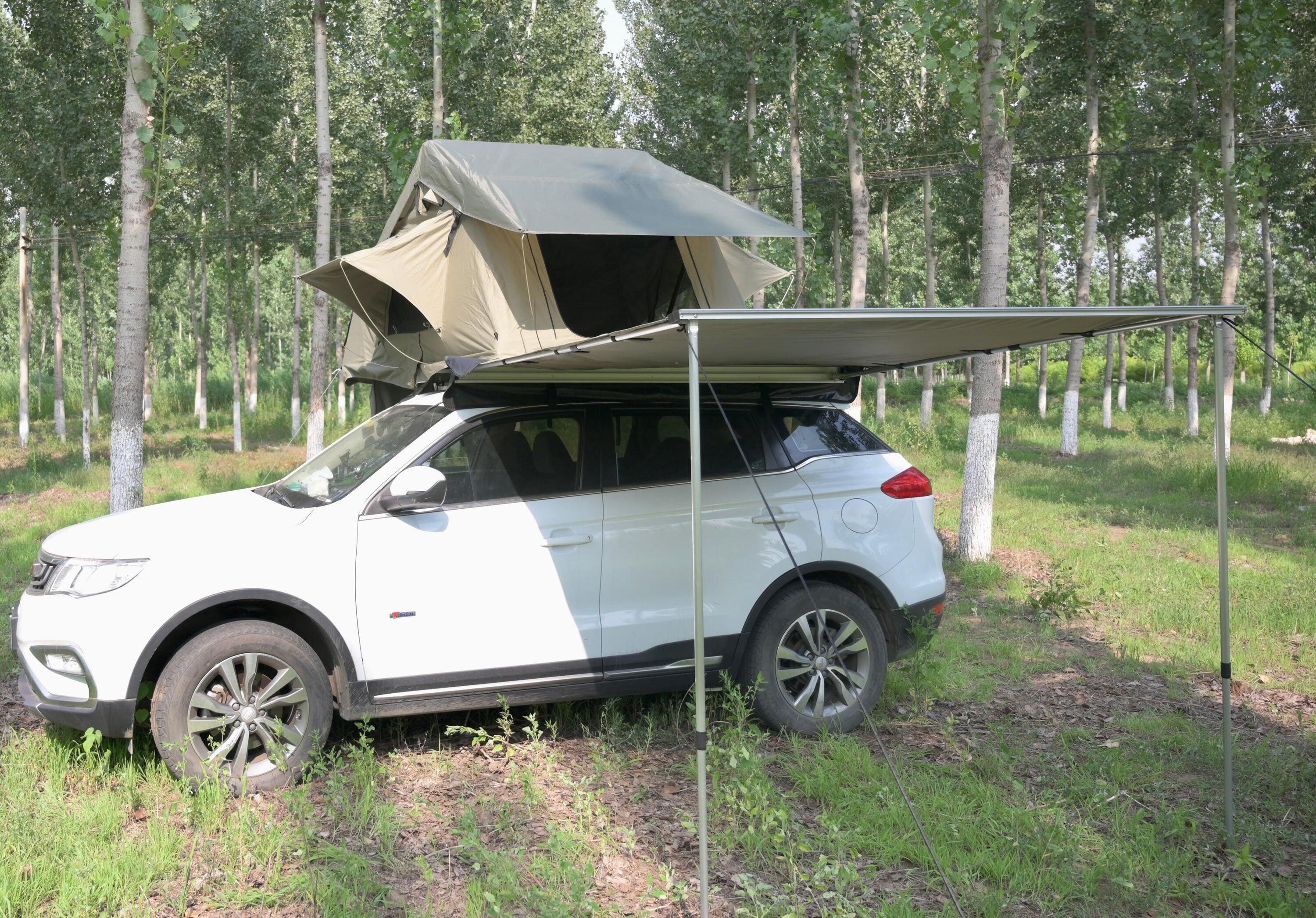 OUTDOORU Dachzelt Markise 2,5m Auszug - Khaki