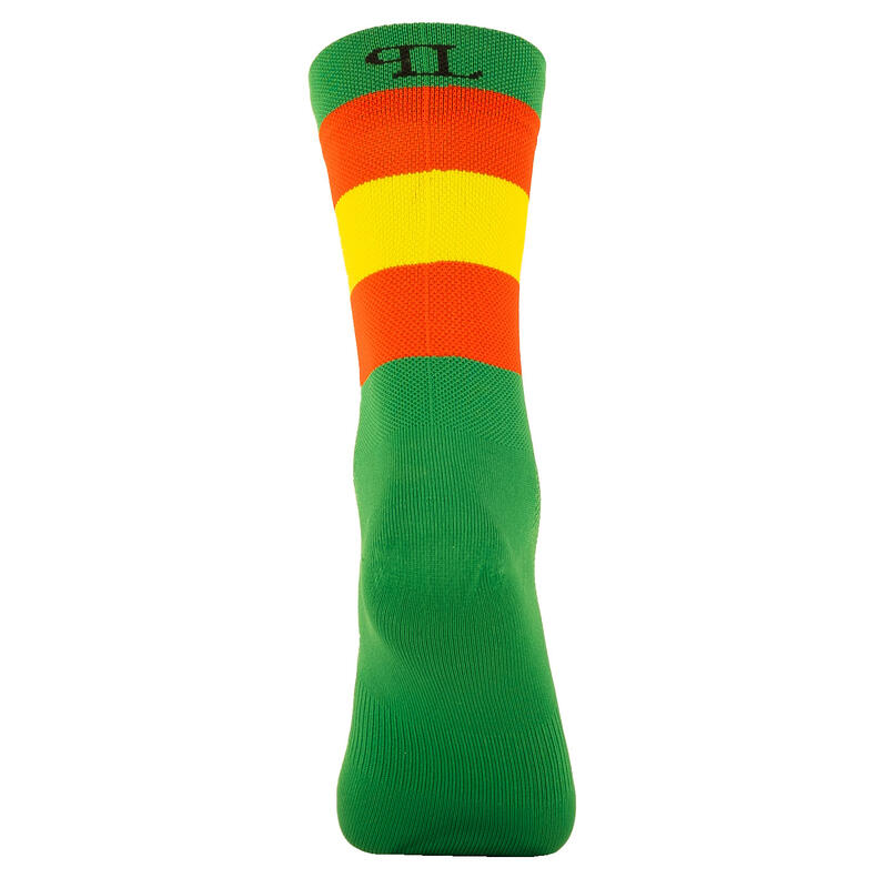 Calcetines Deportivos Ciclismo Perro Loco unisex España Verde