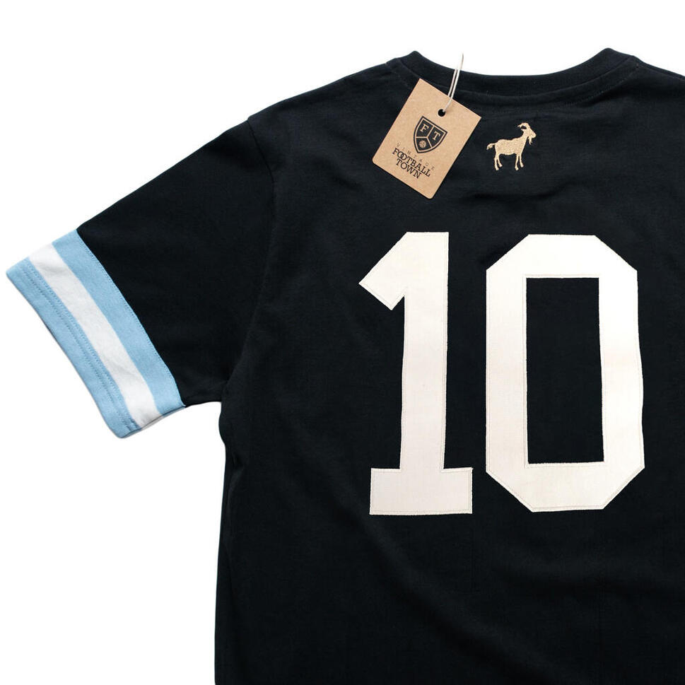 Bawełniana koszulka Football Town Argentina GOAT Leo Captain