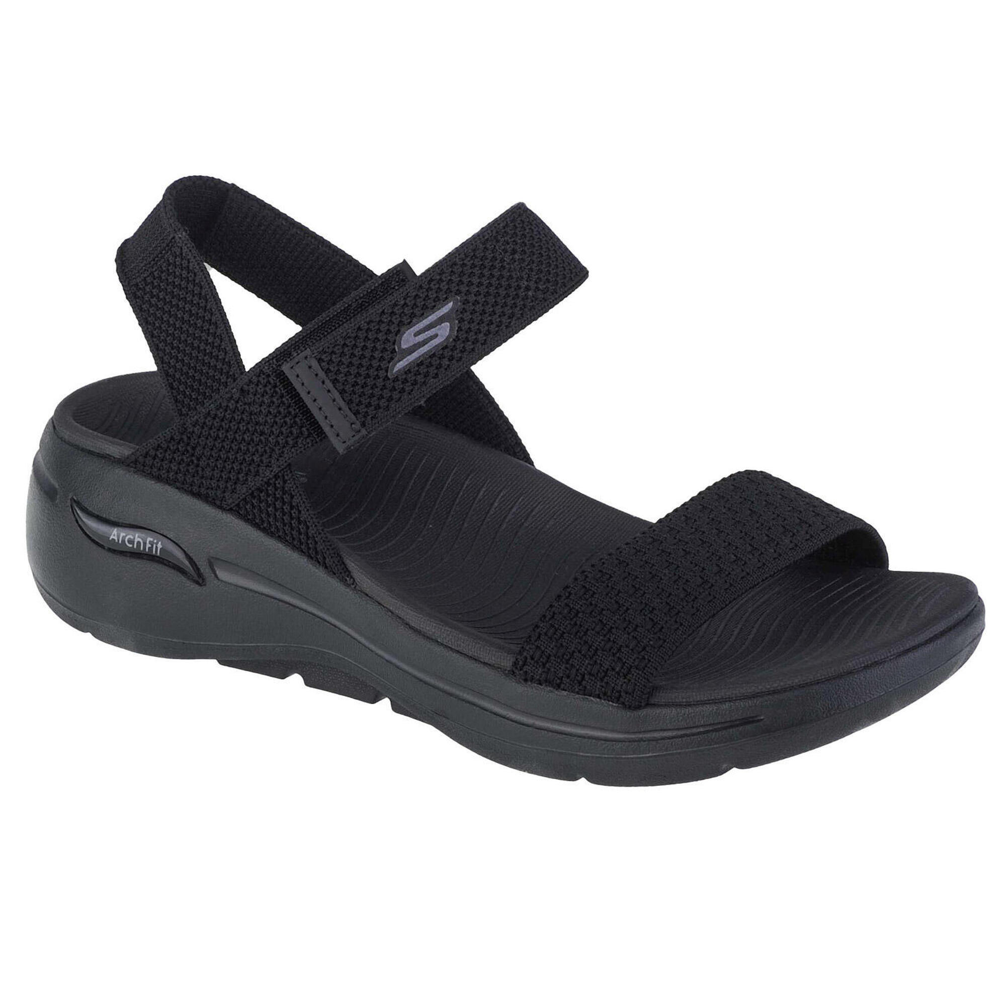 Skechers - Des Sandales Pour Femmes Go Walk Arch Fit Sandal - Polished - Sandales - Noir - 40 - Decathlon