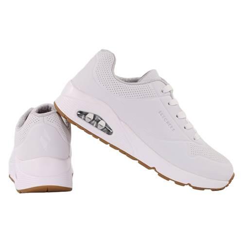 Chaussures Hommes Skechers Unostand blanc 3/4