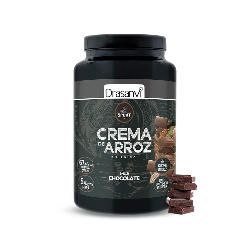 Crema de Arroz Sport Live - Sabor Doble Chocolate - 1Kg - DRASANVI