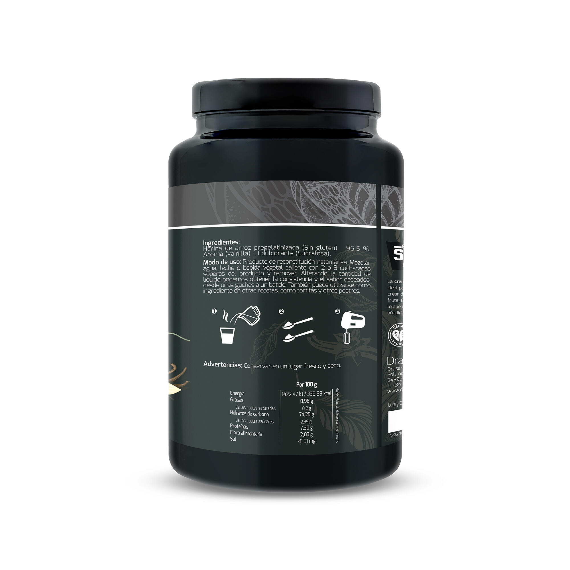 Crema de Arroz Sport Live - Sabor Vainilla - 1Kg - DRASANVI 2/6