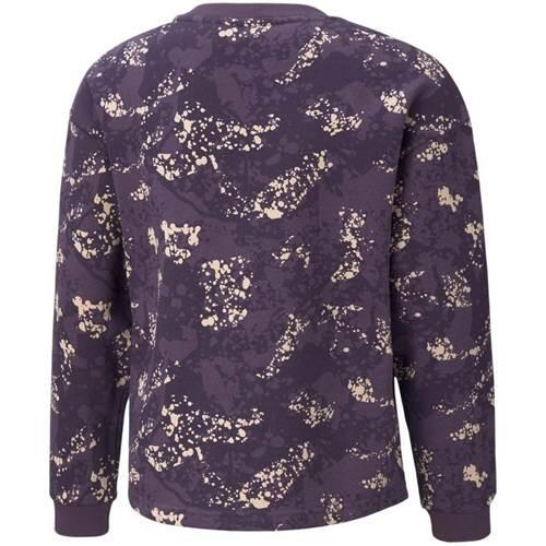 Bluza sportowa dziewczęca Puma Alpha Aop Crew FL