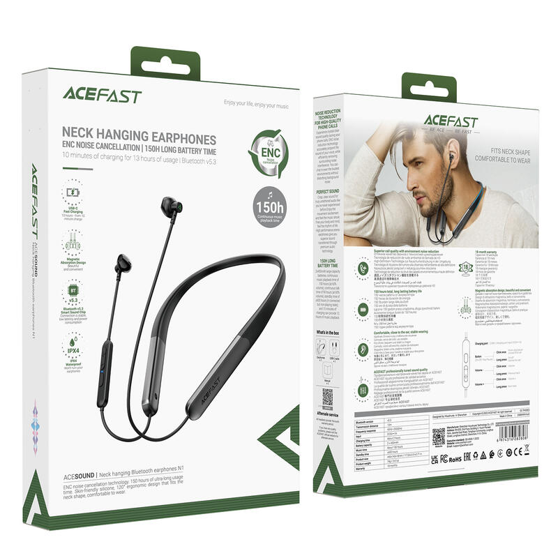 Słuchawki douszne Acefast bezprzewodowe