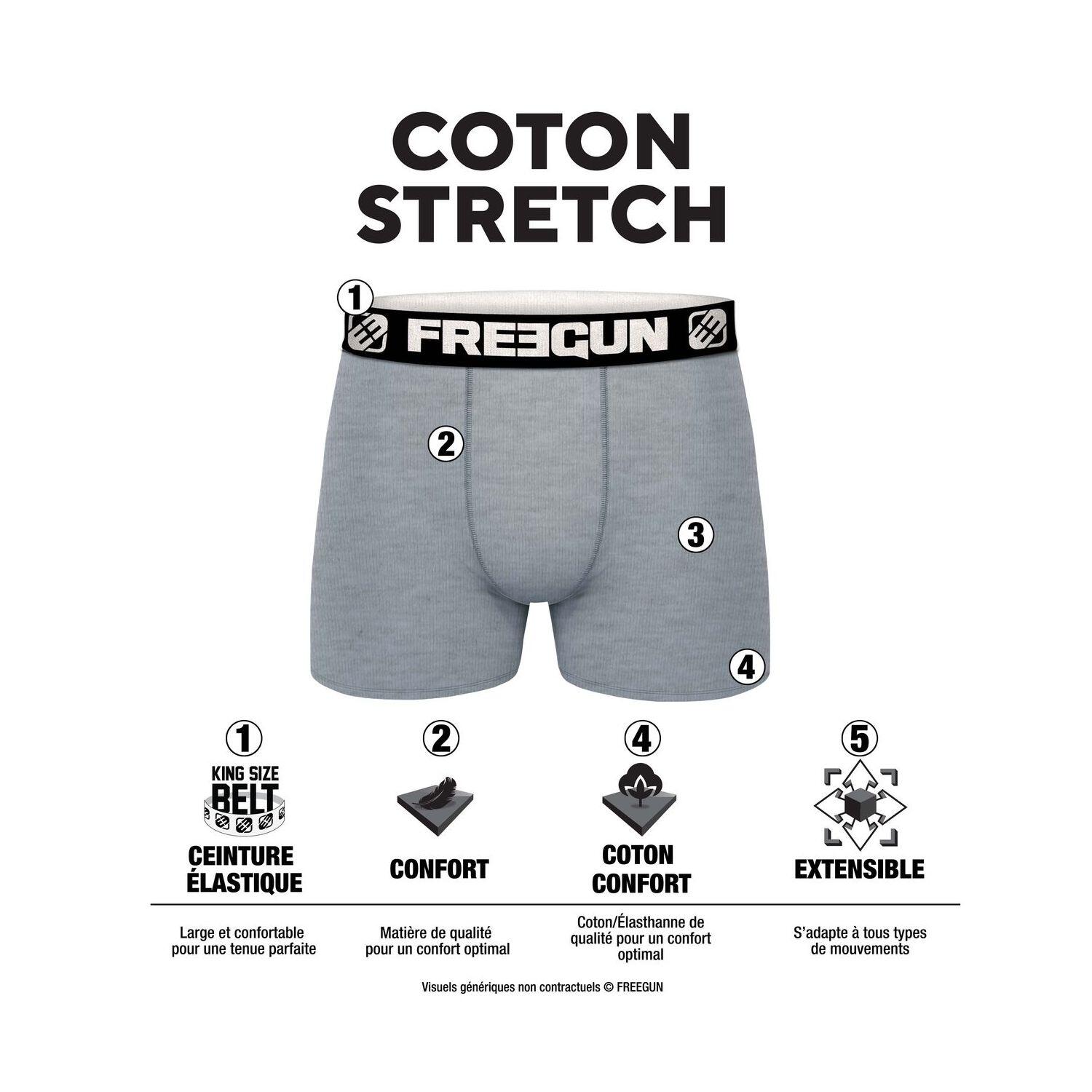 Lot de 12 boxers homme en coton modèles aléatoires Pack surprise 4/4