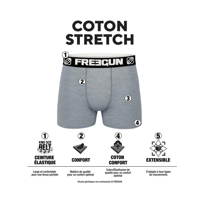 Lot de 12 boxers homme en coton modèles aléatoires Pack surprise