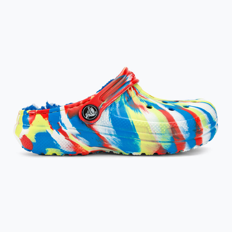 Papuci copii Crocs Classic Lined Marbled Clog