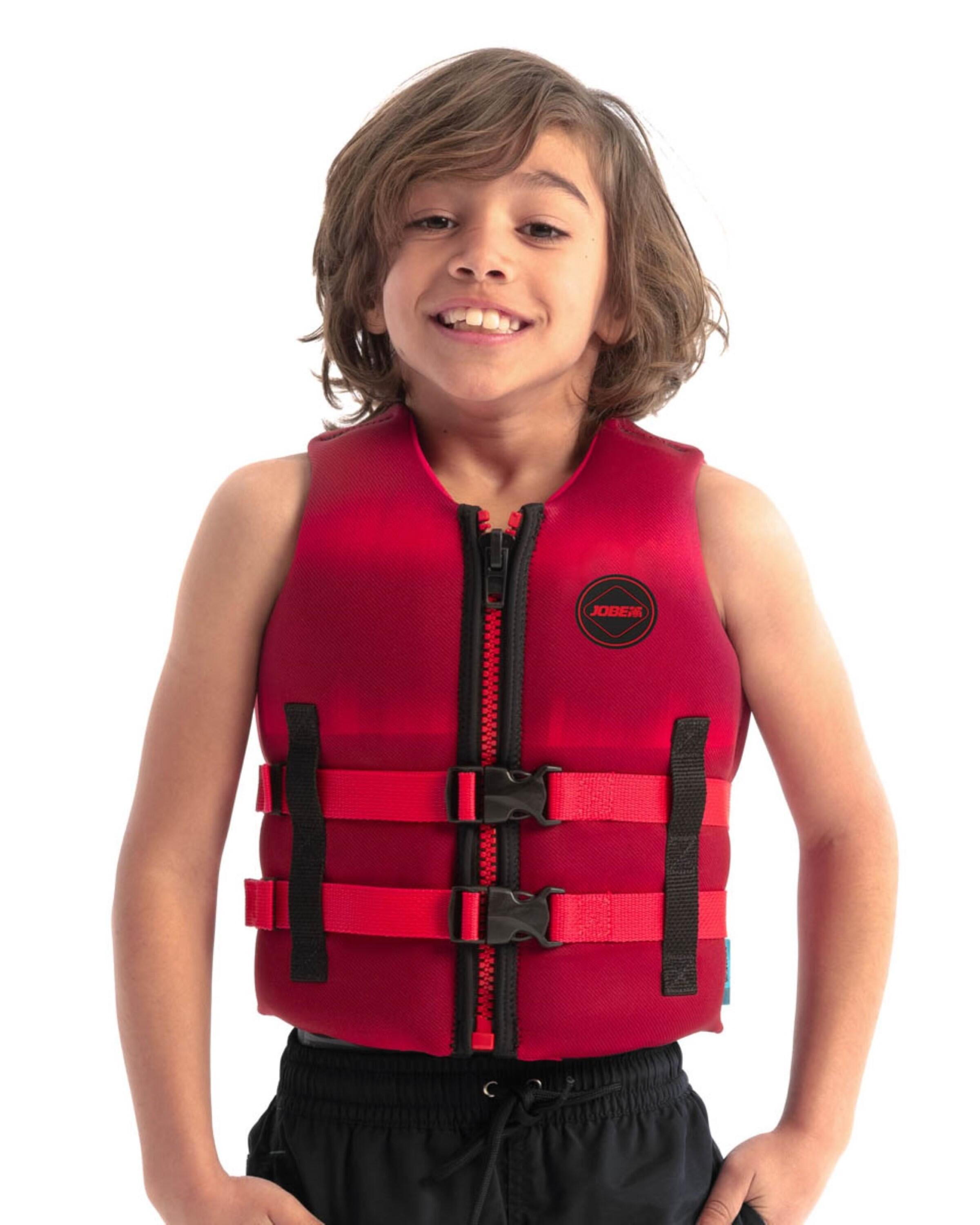 NEOPREN Red Kinder Schwimmweste 50N Jetski  Boot Wasserski Funtube Schwimmen 3/7