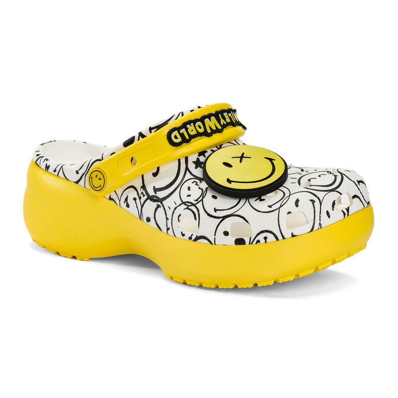 Klapki Crocs Classic Platform Smiley World Charm