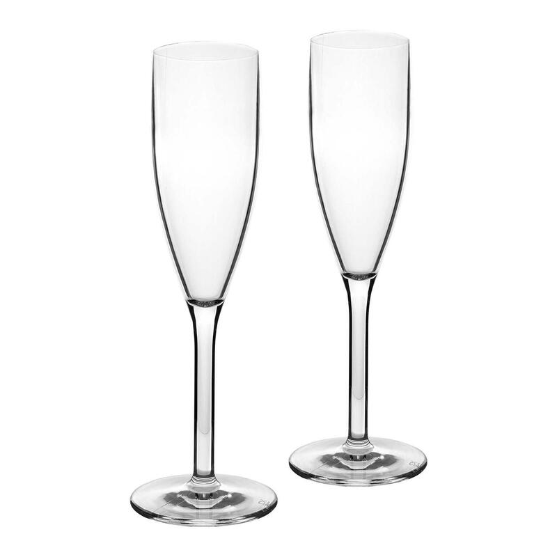 Lot de 2 flûtes à champagne Flûte camping Verre boire en polycarbonate