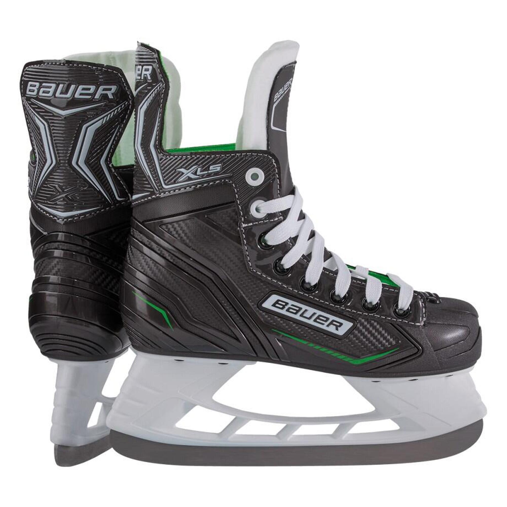 Bauer - Patin De Hockey Bauer X-ls Junior - Patins De Hockey - Blanc|noir|vert - 36 - Decathlon