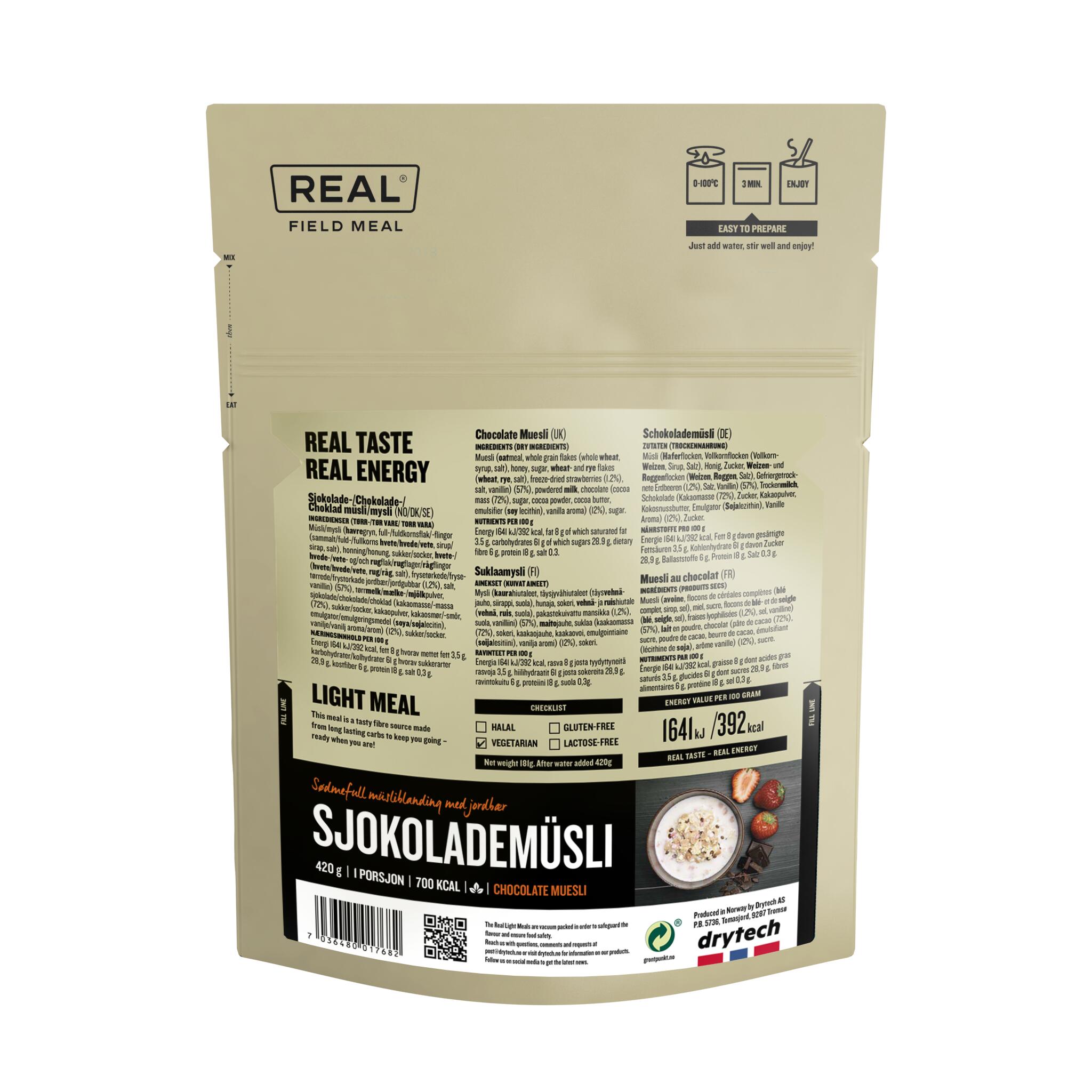 REAL Field Meal -Light Meal-Chocolate Muesli 2/3