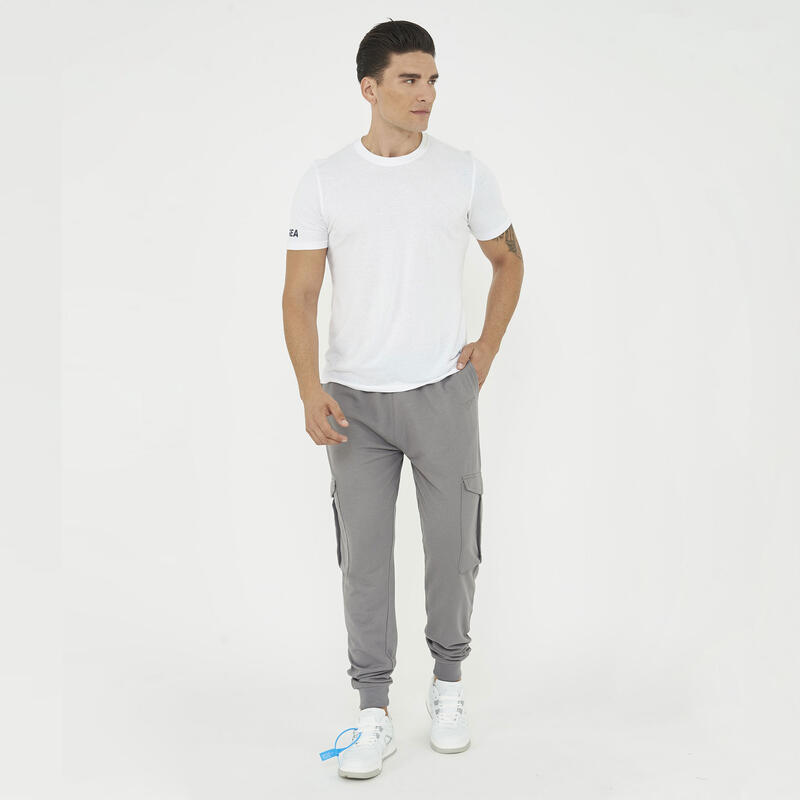 pantaloni fitness uomo f cargo grigio scuro