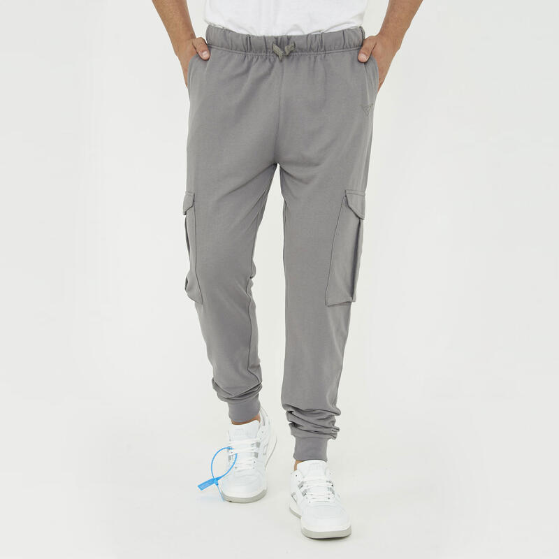 pantaloni fitness uomo f cargo grigio scuro