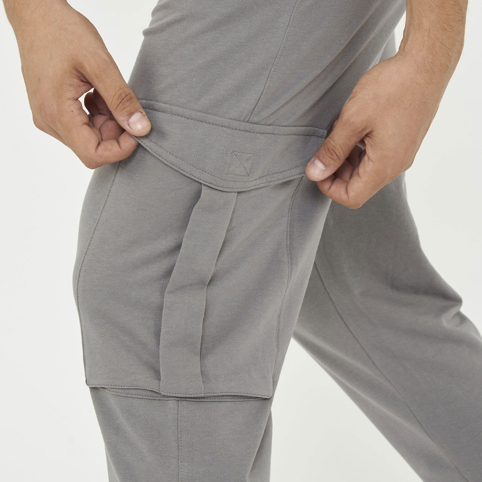 Pantaloni sportivi F CARGO grigi 3/6
