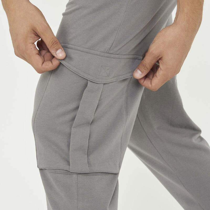 pantaloni fitness uomo f cargo grigio scuro