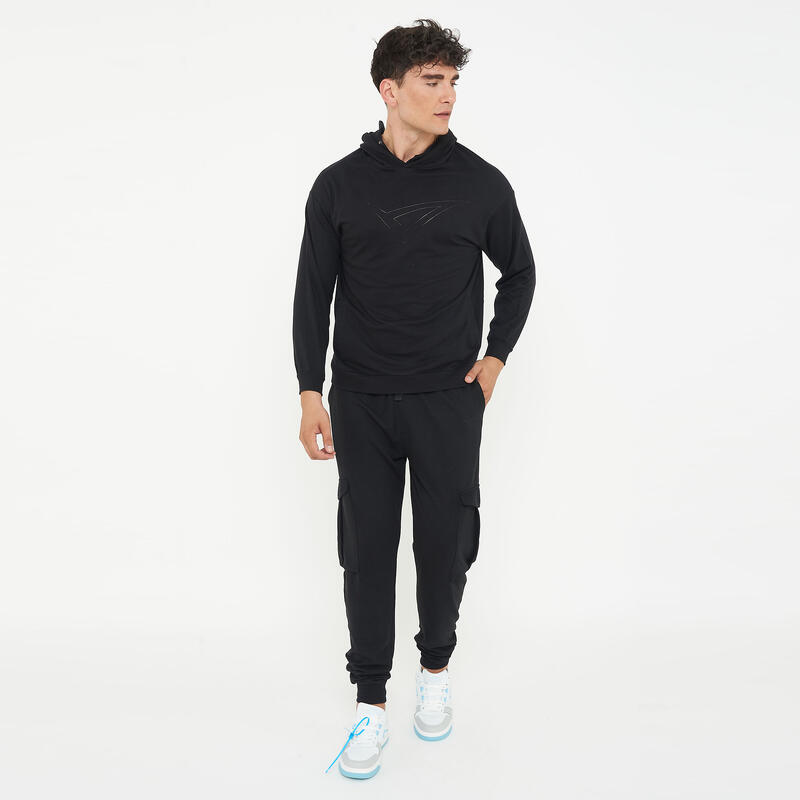 pantaloni fitness uomo f cargo nero