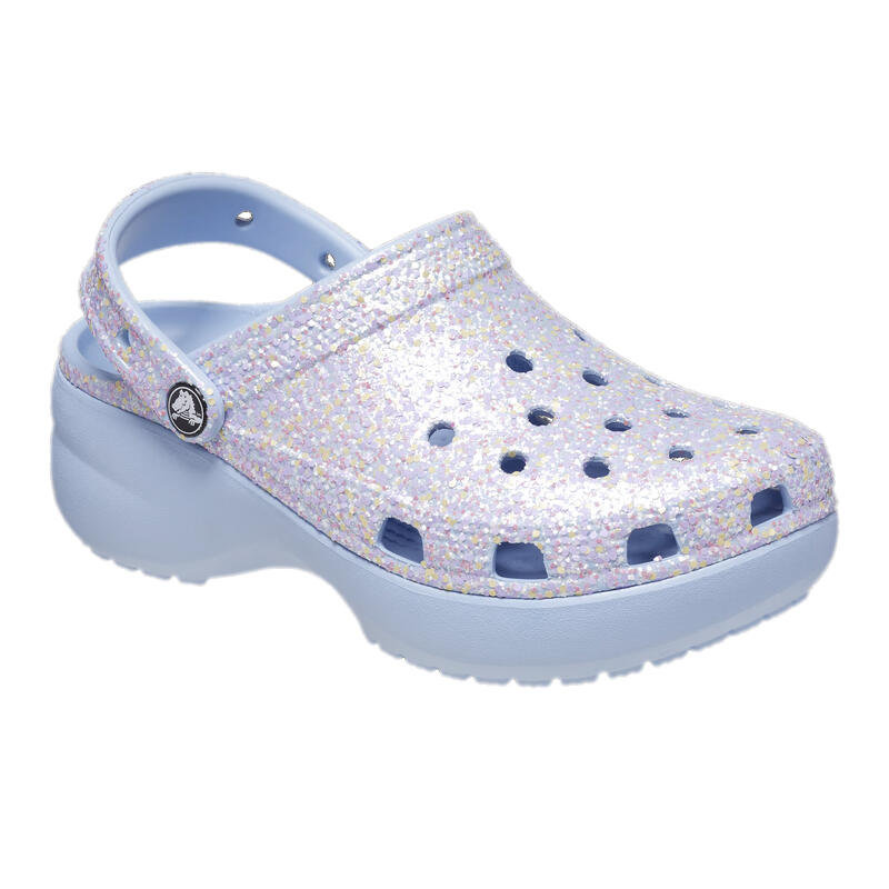 Klapki damskie Crocs Classic Platform Glitter
