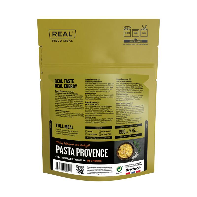 REAL Field Meal -Full Meal-Pasta Provence