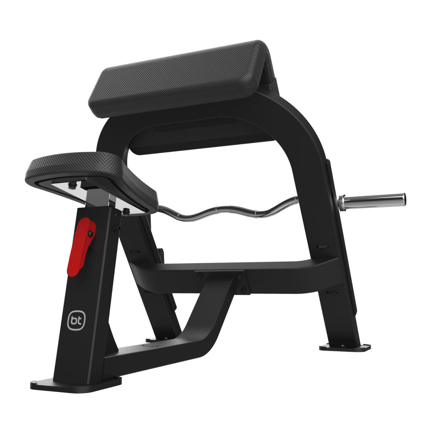 Banco biceps Scott profesional con soporte FBC02 Bodytone 3/4