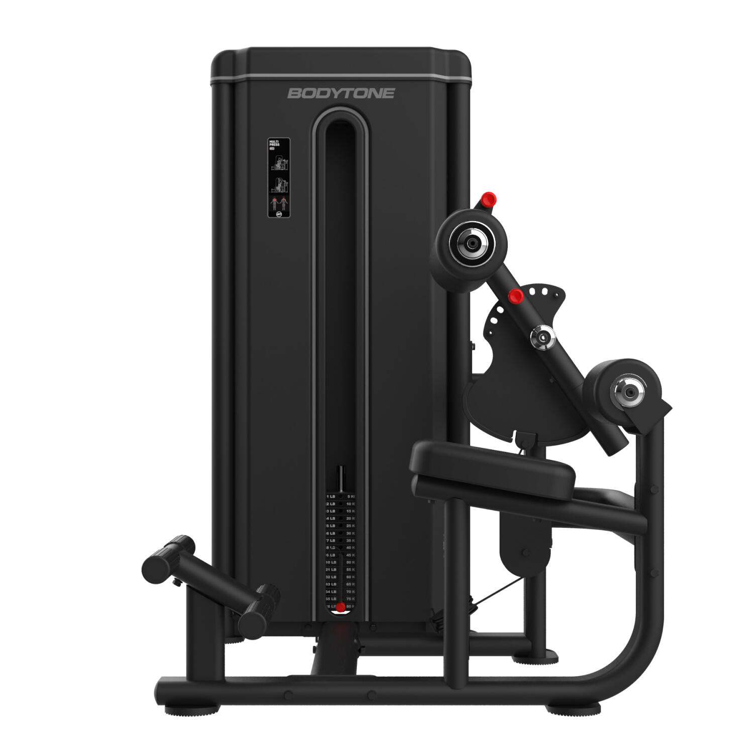 Máquina profesional abdominales y extensión de espalda 80 kg FD08 Bodytone 2/3