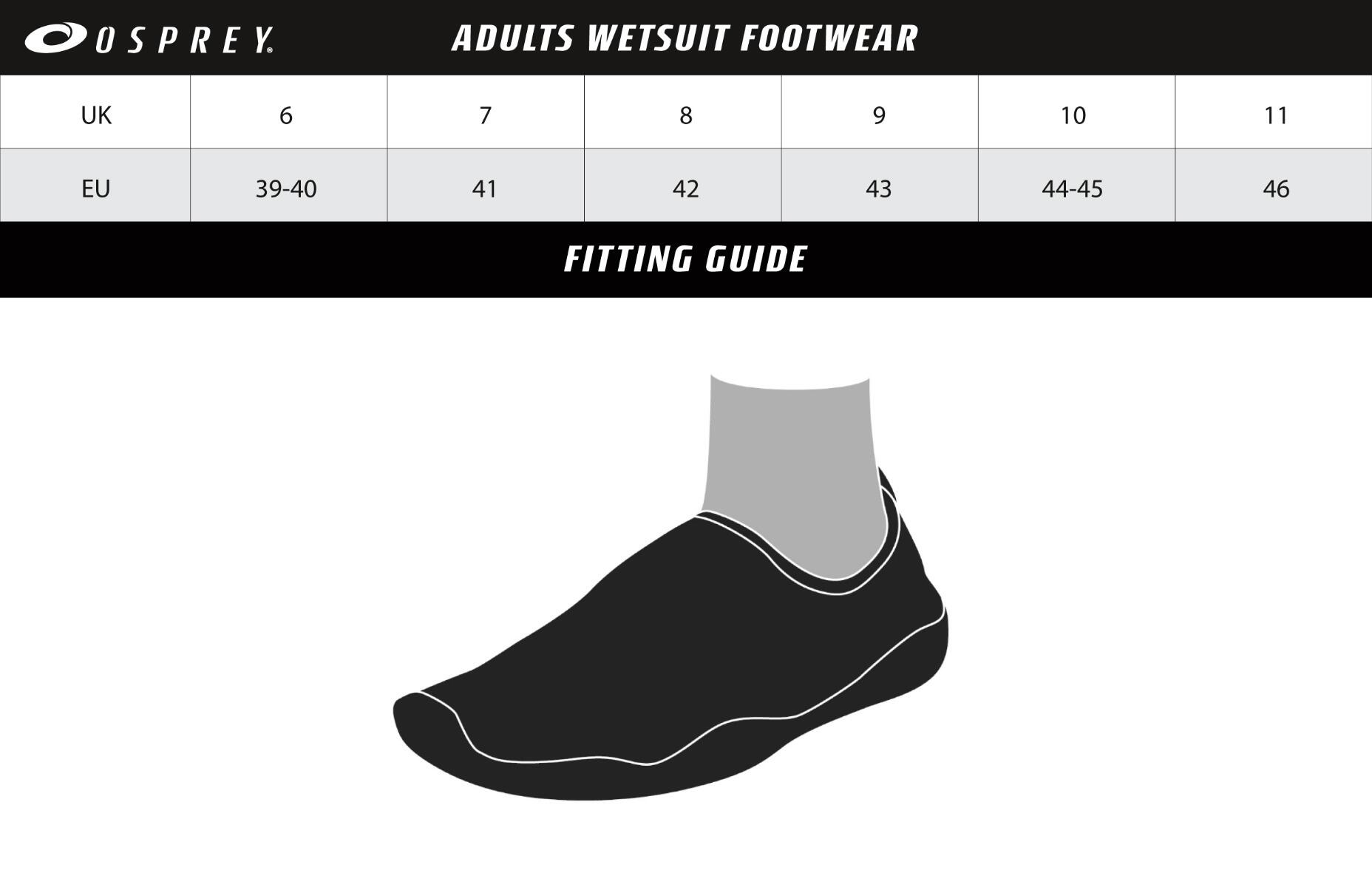 Osprey Wetsuit Shoes for Adults, Junior 2mm Neoprene Boots, Black OSPREY ACTION SPORTS Decathlon