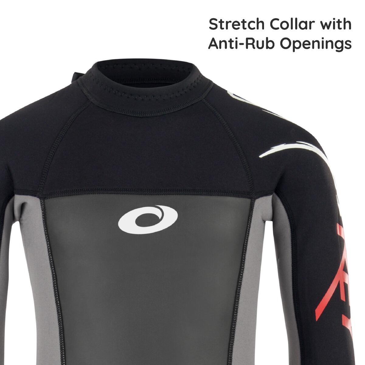 Osprey Kids Origin 3mm Wetsuit | Full Length Neoprene Wetsuit, Red 5/6