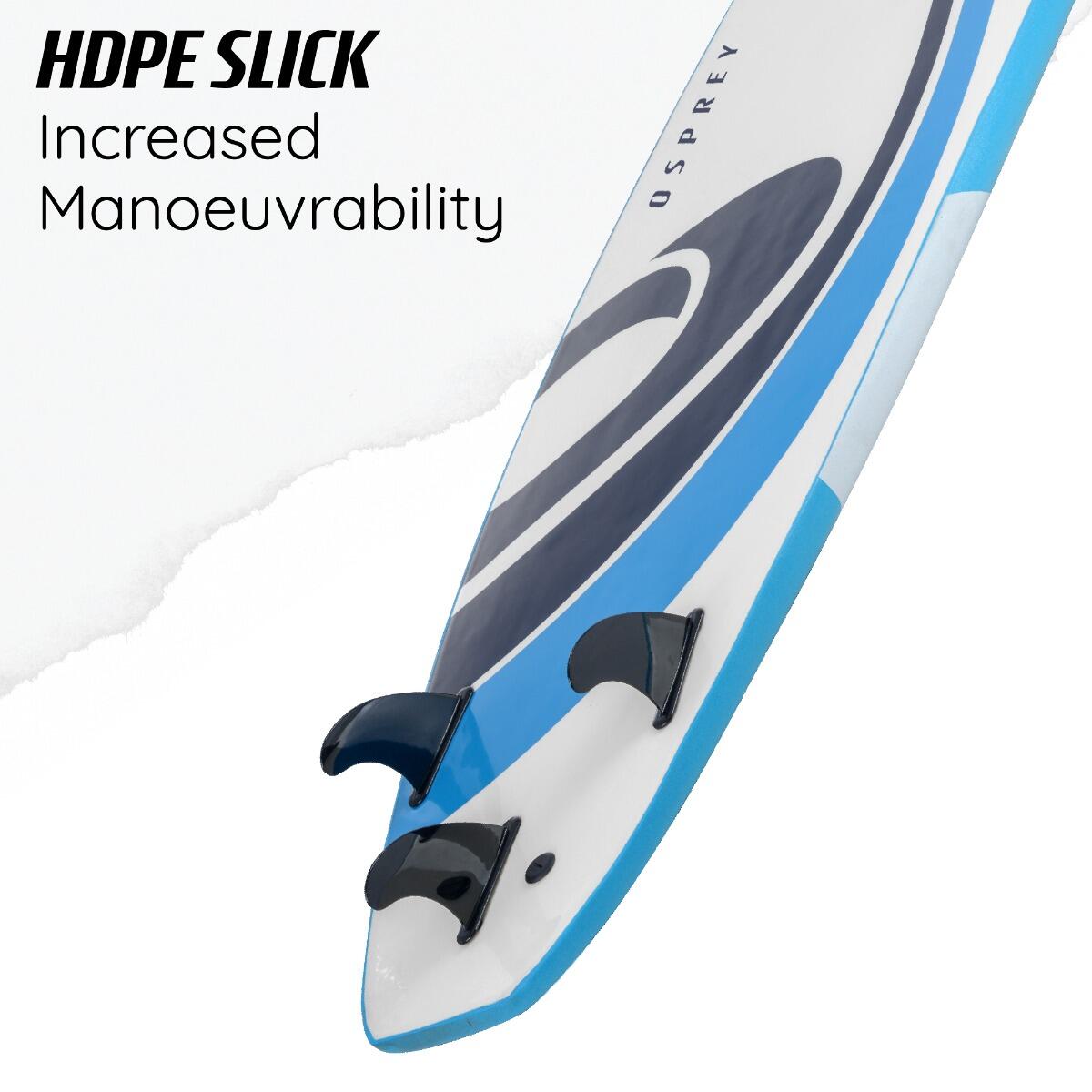 XPE Foam Surfboard with Leash and Fins 6/6