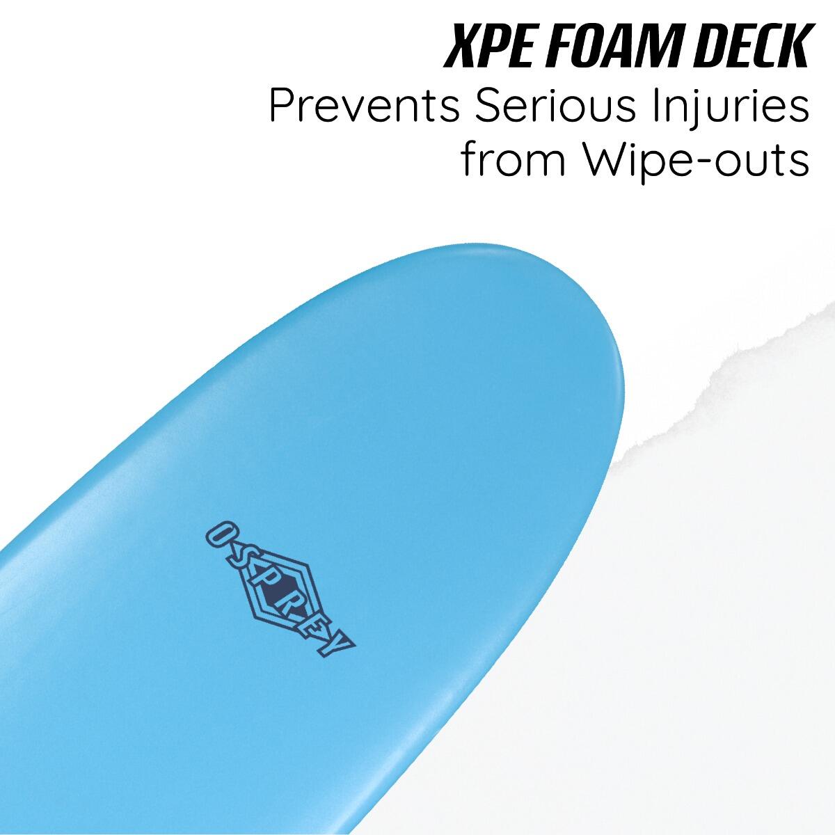 XPE Foam Surfboard with Leash and Fins 5/6