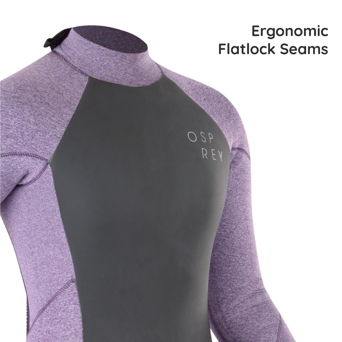 Osprey Womens Zero 5mm Wetsuit | Full Length  Neoprene Wetsuit Purple 6/6