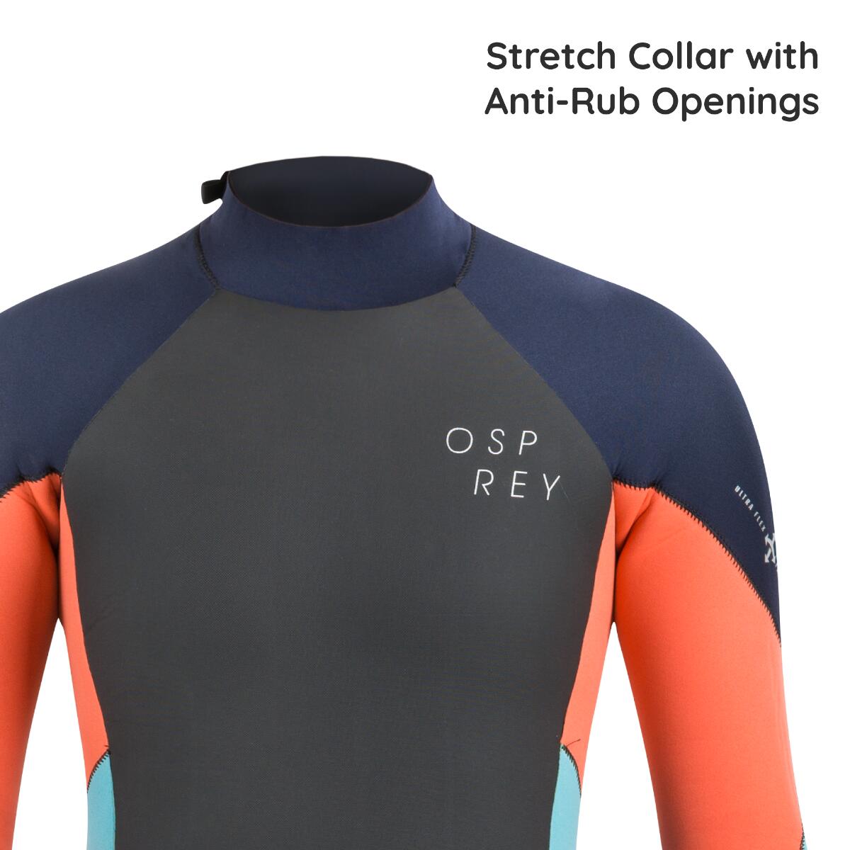 Osprey Womens Zero 5mm Wetsuit | Full Length Neoprene Wetsuit, Coral 6/6