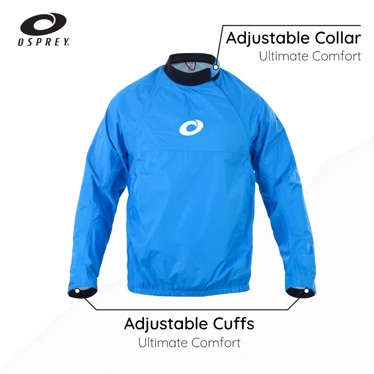 Osprey Adult Waterproof Spray Sailing Jacket, Watersport Jacket, Blue